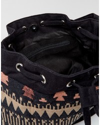 Reclaimed Vintage Inspired Patterned Bucket Bag