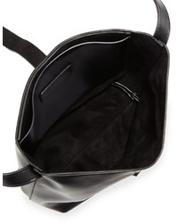 Neiman Marcus Structured Crossbody Bucket Bag