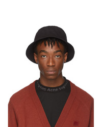 Acne Studios Black Buk Face Bucket Hat