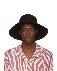 DOUBLE RAINBOUU Black Canvas Bucket Hat