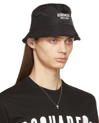 DSQUARED2 Black Ceresio Bucket Hat