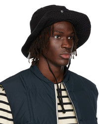 Jil Sander Black Cotton Bucket Hat