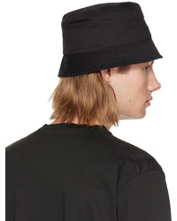 DSQUARED2 Black Cotton Bucket Hat