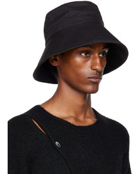 Jacquemus Black Le Bob Linu Bucket Hat