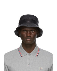 Moncler Black Logo Bucket Hat