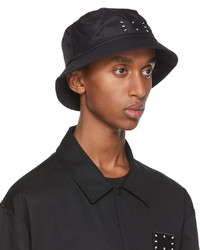 McQ Black Nylon Bucket Hat