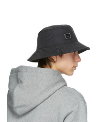 Acne Studios Black Nylon Buko Bucket Hat