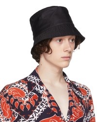 Valentino Garavani Black Nylon Vltn Bucket Hat