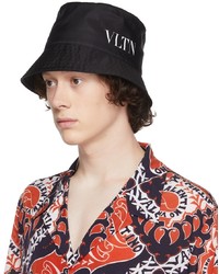 Valentino Garavani Black Nylon Vltn Bucket Hat