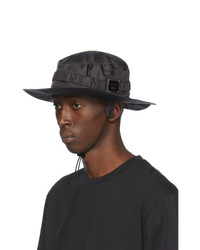 Acne Studios Black Plaque Bucket Hat