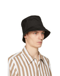 Engineered Garments Black Poplin Bucket Hat
