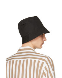 Engineered Garments Black Poplin Bucket Hat