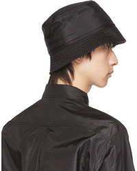 Valentino Garavani Black Silk Vlogo Hat
