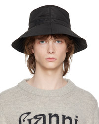 Ganni Black Tech Bucket Hat