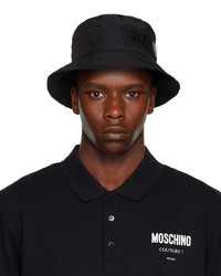 Moschino Black Technical Bucket Hat
