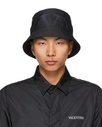 Valentino Garavani Black V Bucket Hat