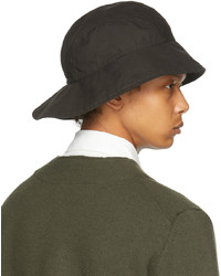 Mhl By Margaret Howell Black Waxed Cotton Souwester Hat