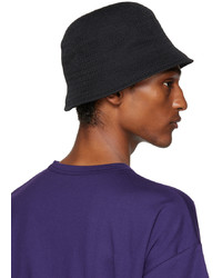 F-LAGSTUF-F Black Woven Bucket Hat