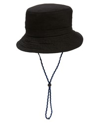 Open Edit Cotton Bucket Hat In Black Combo At Nordstrom