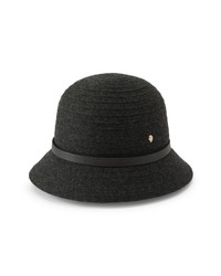 Helen Kaminski Kinsley 6 Rollable Packable Wool Cashmere Hat In Charcoalblack At Nordstrom