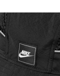 Nike Sportswear Logo Appliqud Nylon And Mesh Bucket Hat