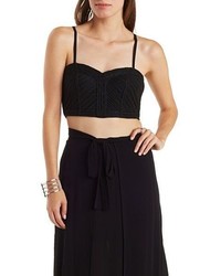 Charlotte Russe Braided Strappy Bustier