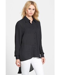 Glamorous Button Front Highlow Blouse