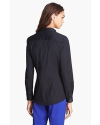 The Kooples Button Front Stretch Cotton Shirt
