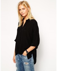 Asos Collection Crinkle Oversize Blouse