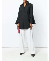 Michael Kors Collection Flute Sleeve Longline Shirt