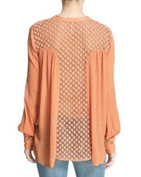 Free People The Best Button Front Blouse