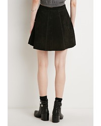 Forever 21 Contemporary Buttoned Suede Skirt
