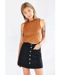 BDG Denim Button Front Skirt