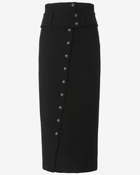 Exclusive for Intermix For Intermix Button Front Asymmetric Skirt