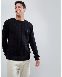 French Connection 100% Cotton Logo Cable Knit Jumper