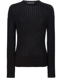 AMI Alexandre Mattiussi Cable Knit Sweater