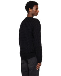 Filippa K Black Braided Sweater