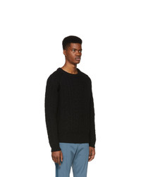 Tiger of Sweden Black Cable Knit Sweater