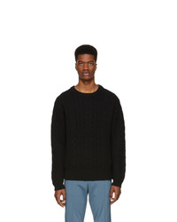 Tiger of Sweden Black Cable Knit Sweater