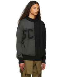 Gcds Black Cable Sweater