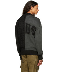 Gcds Black Cable Sweater