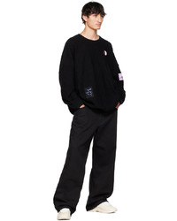Raf Simons Black Fred Perry Edition Laurel Sweater