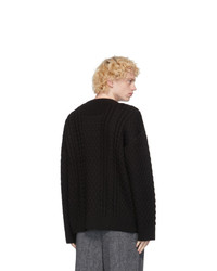 Juun.J Black Knit Sweater