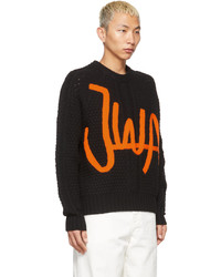 JW Anderson Black Orange Jwa Sweater