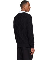 Palmes Black Organic Cotton Sweater