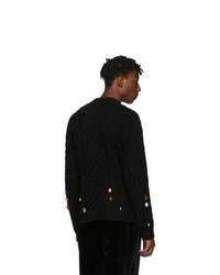 Loewe Black Stone Cable Sweater