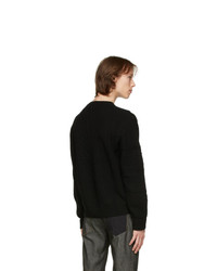 Neil Barrett Black Wool Misd Sweater