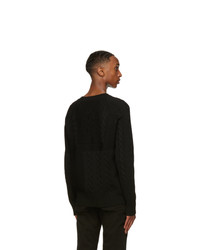 Alexander McQueen Black Wool Sweater