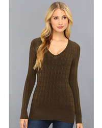 Gabriella Rocha Cable Knit Long Sleeve Sweater