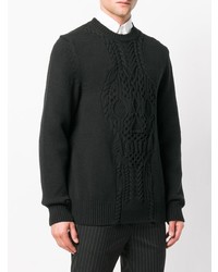 Alexander McQueen Cable Knit Skull Sweater